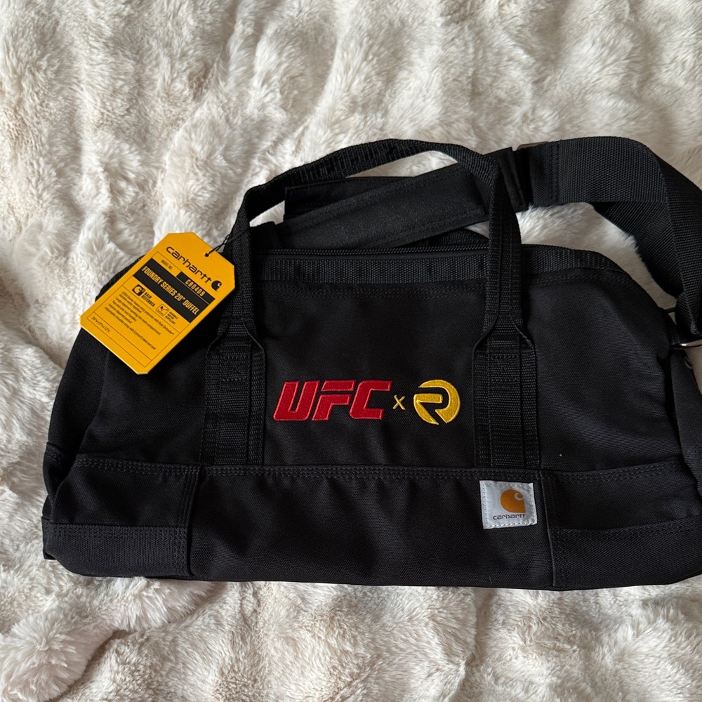 Carhartt Black Duffel Bag with UFC Logo